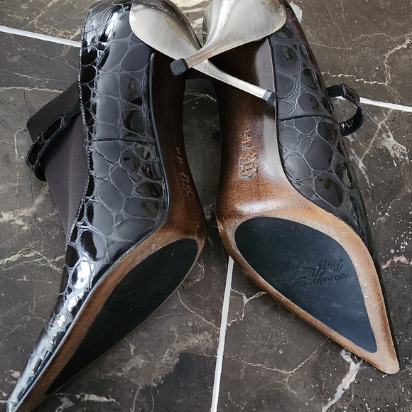 Donald J Pliner Couture Charo Croc Leather High Heel Pumps ITALY - Picture 5 of 8